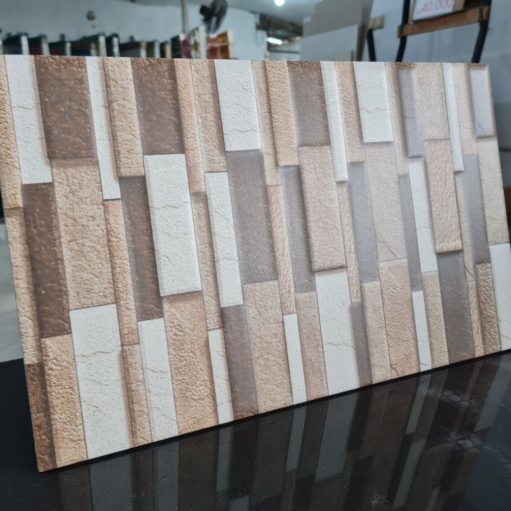 keramik 25x40 dinding uno sacramento brown kw1/keramik motif batu alam/keramik dinding kamar mandi/k