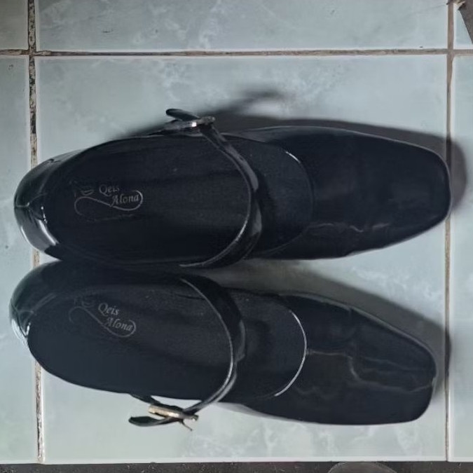 PANTOFEL HITAM SIZE 44 | 28 cm | PRELOVED / BEKAS PAKAI