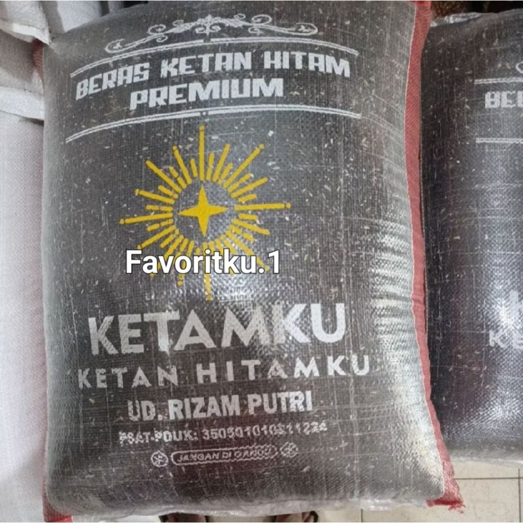 Beras Ketan Hitam Premium Cap KETAMKU 25 kg via Instan