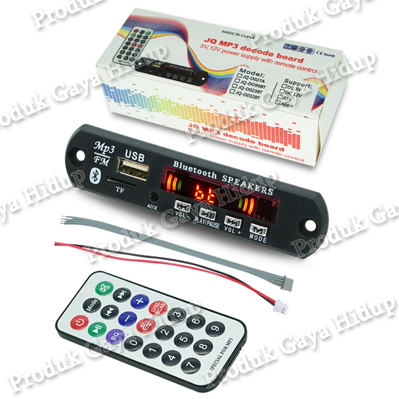 Bluetooth amplifier board mp3 decoder board bluetooth module 5.0 car amplifier audio accessories 2x3