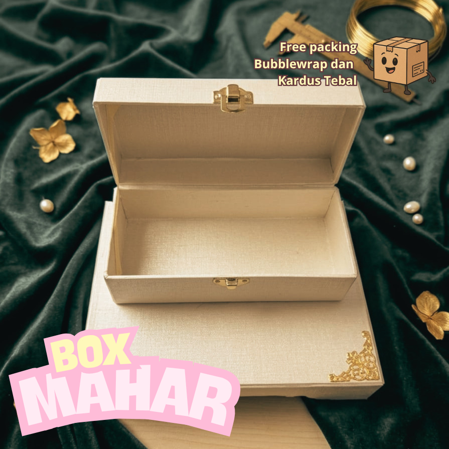 BUM F01// BOX MAHAR // HARDBOX POLOS // KOTAK MAHAR // HARDBOX // KOTAK PERHIASAN