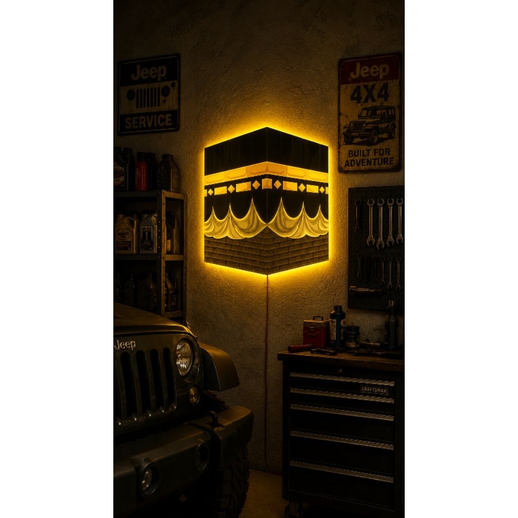 lampu dinding ka'bah islami modern