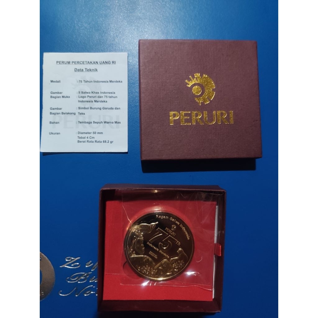 Medali Eksklusif PERURI - Edisi 75 Tahun Indonesia Merdeka