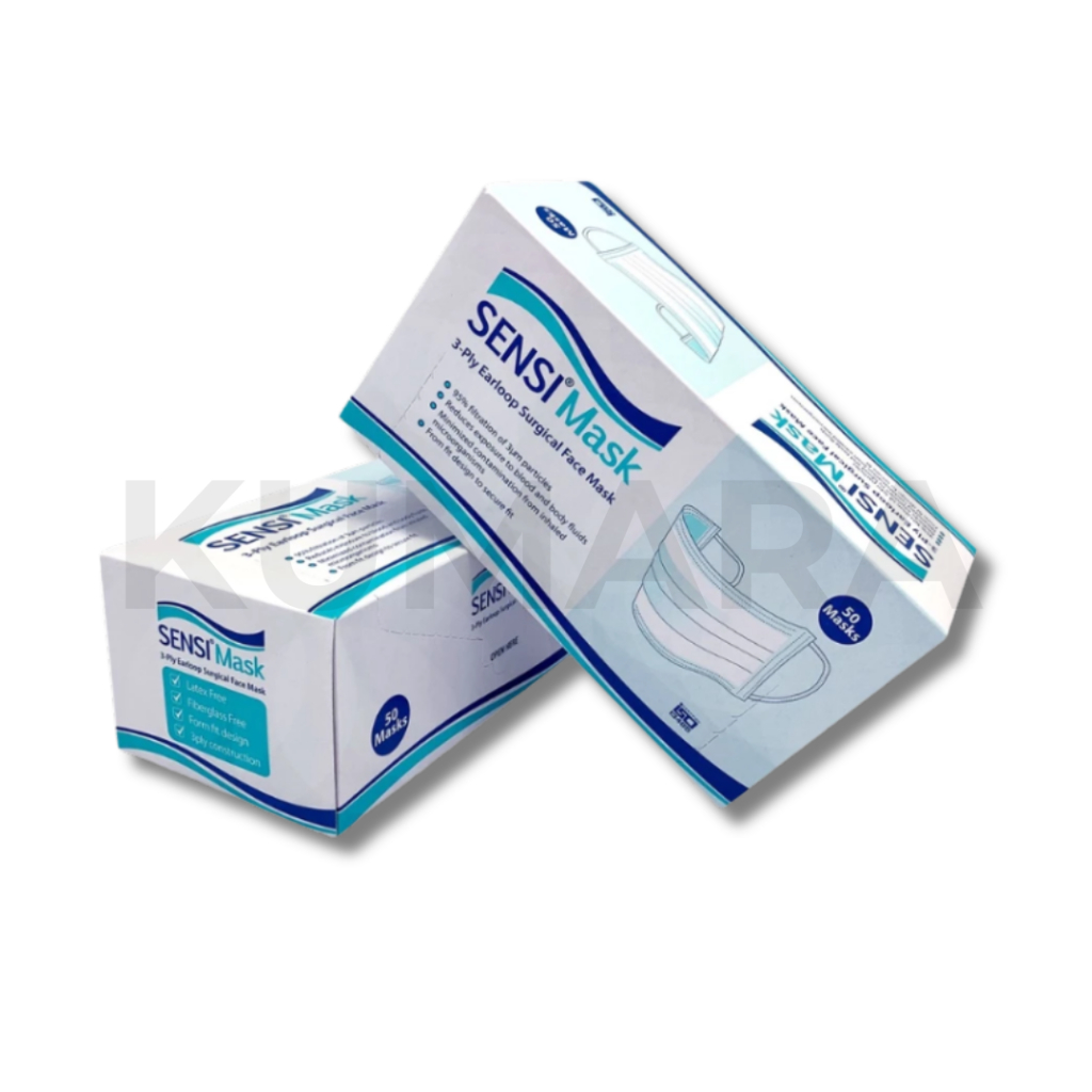 SENSI - Masker Earloop 3Ply | Masker Bedah | KUMARA