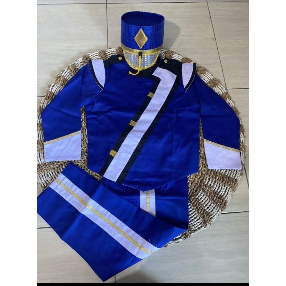 Baju Pasukann SMP SMP Marchingband Drumband Best Seller ( Biru Full )