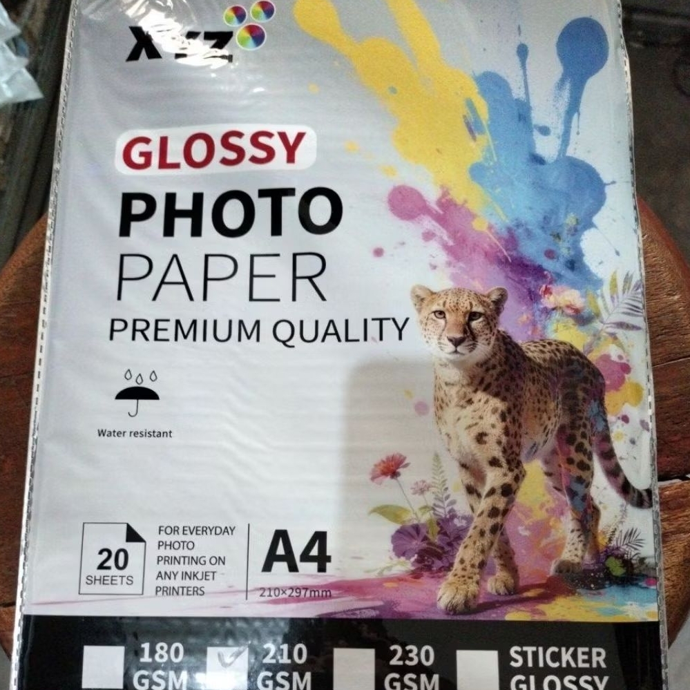 Kertas Glossy Photo/Kertas Glossy Photo A4/Kertas Foto A4/Kertas Polaroid/Kertas Glossy Stiker