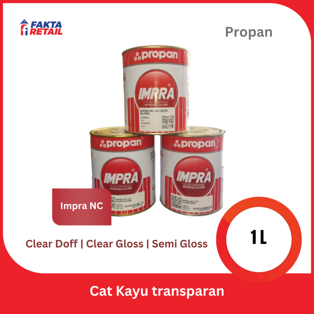 IMPRA NC 1 LITER & 5 Liter | Clear Gloss, Clear Doff, Semi Gloss - Clear Gloss