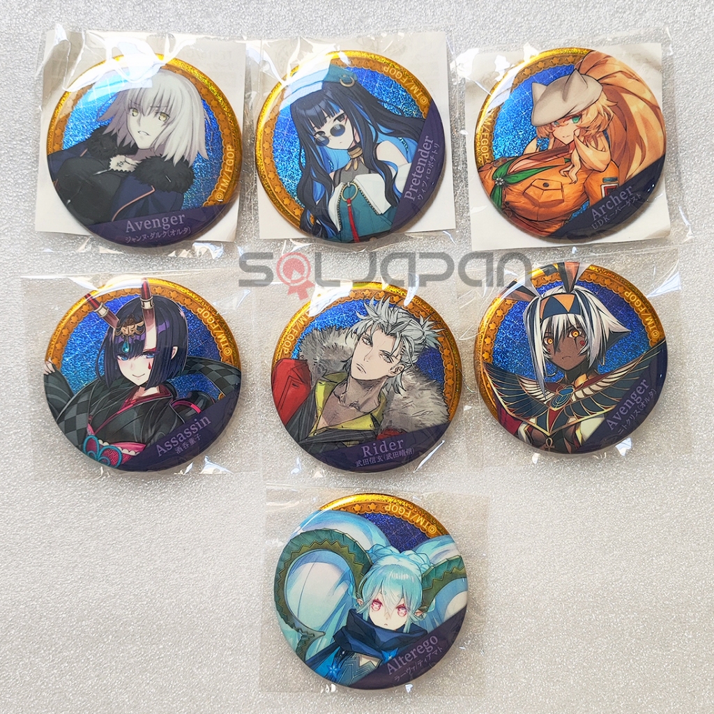 Fate Grand Order FGO Gachamate Servant Hologram Badge Vol. 1 2 3 4 Jeanne Alter Caster Altria Artori