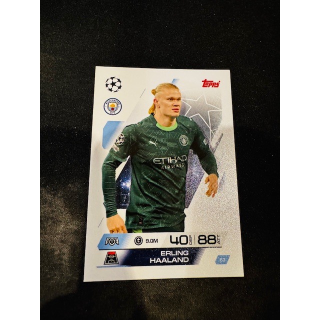 Kartu Koleksi Sepak Bola Soccer Topps Manchester City Erling Haaland 63
