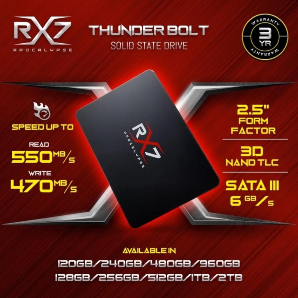 SSD RX7 256GB Original produk SSD SATA 256GB