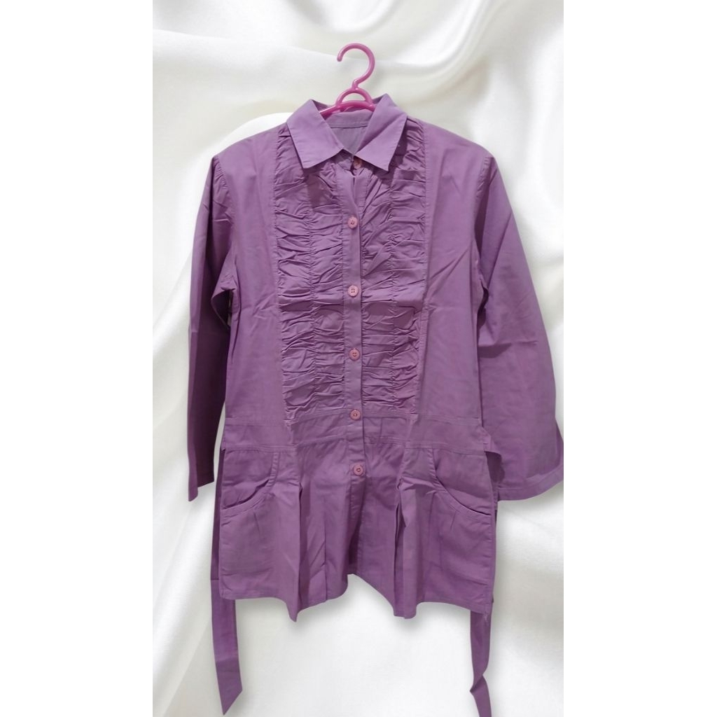 Kemeja (Blouse) Panjang Lilac