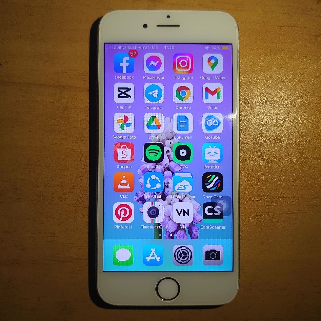 iphone 6 16gb black icloud nyangkut, 9h