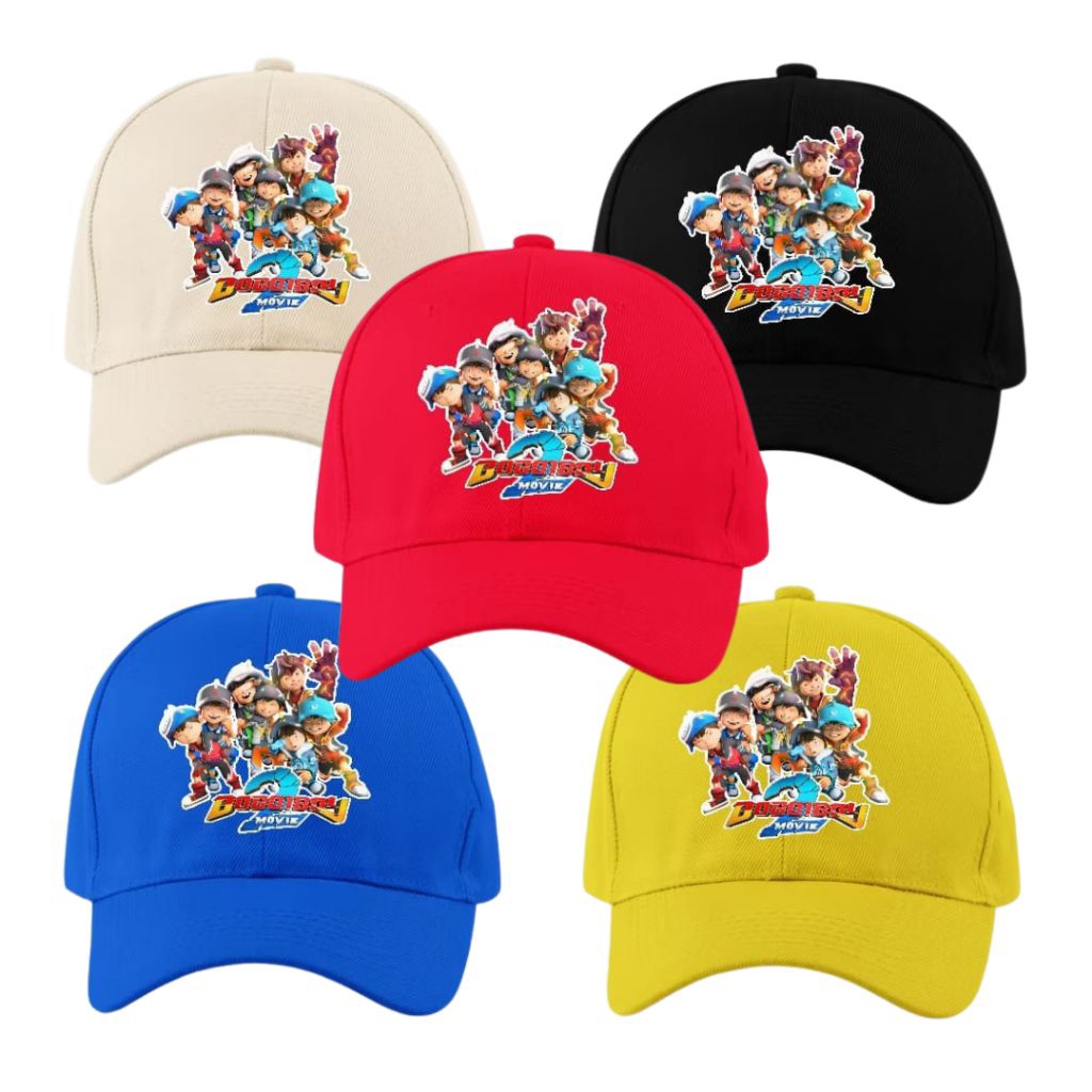 Rpahala topi anak baseball karakter Boboiboy Movie 2,Sablon Dft