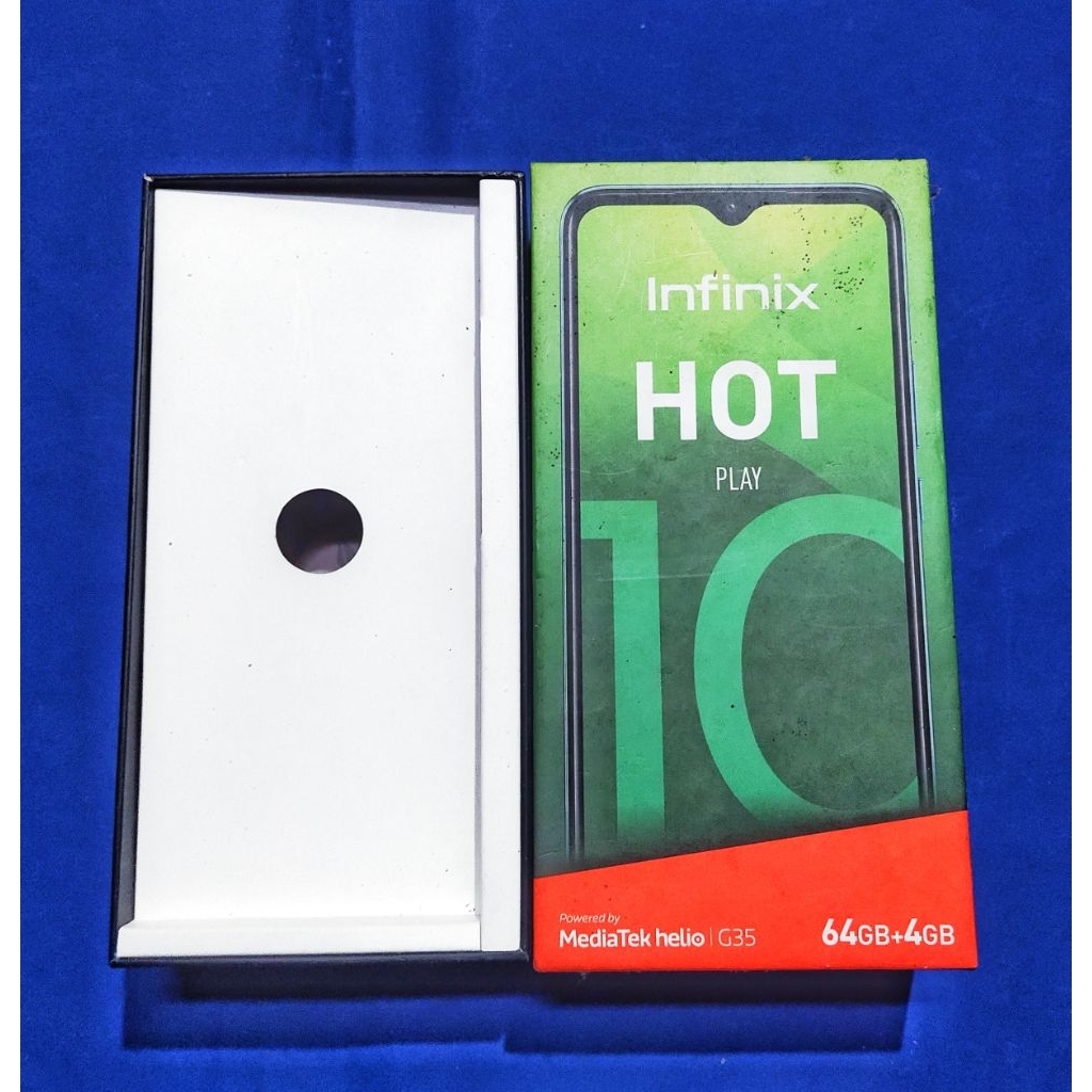 KARDUS DUS BOX INFINIX HOT 10 PLAY MINUS LECET PEMAKAIAN