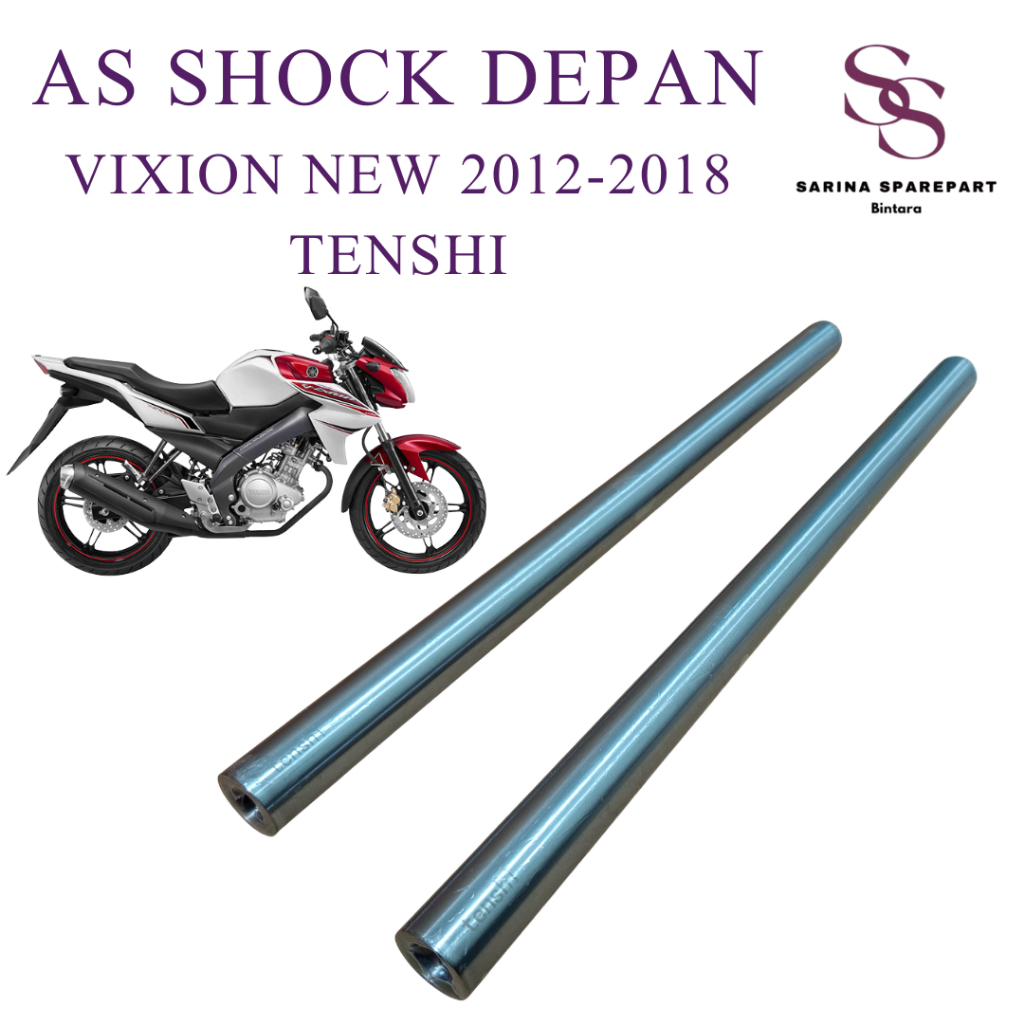 As Shock Depan Vixion New 2012-2018 Pipa Garpu Depan Vixion New NVL R15 V2 2014-2018 1PA Merk Tenshi