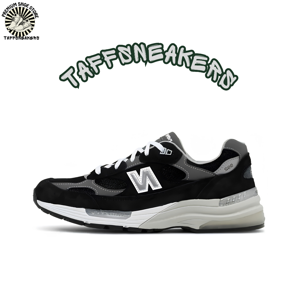 Sepatu New Balance 992 Made in USA 'Black' 2021