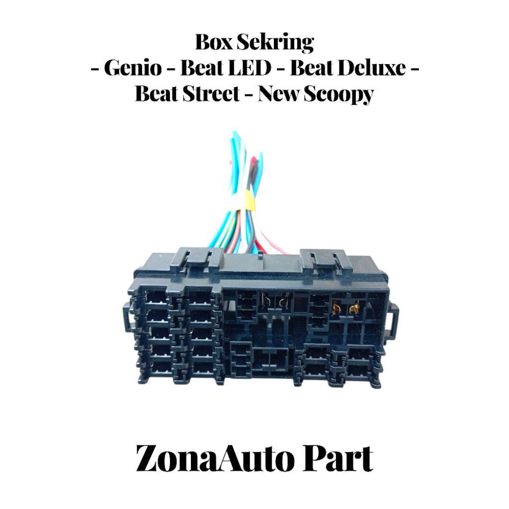 Rumah sekring kabel aki Genio box sikring fuse Genio Beat Led New scoopy Beat Deluxe Street original