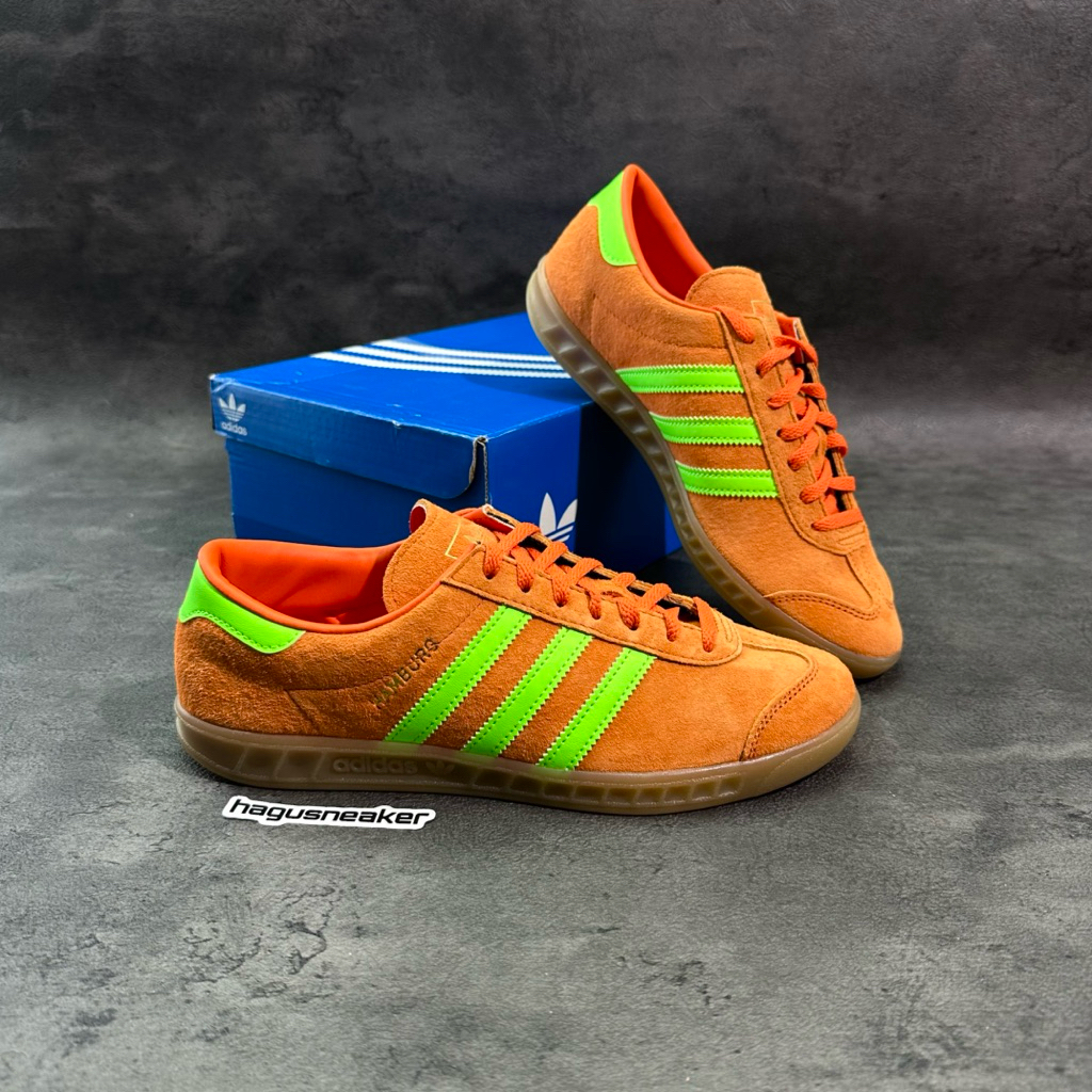 ADIDAS HAMBURG CITY SERIES [ORANGE / GREEN] #IH5460 HAGUSNEAKER GARANSI 100% ORIGINAL