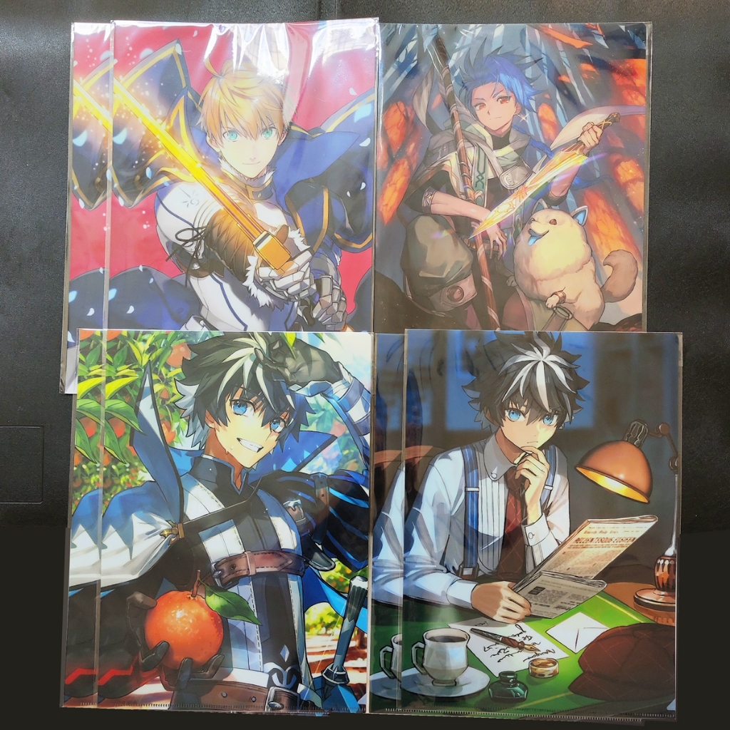 Fate Grand Order FGO Servant Art Chronicle FA Exhibition A4 Clearfile Clear File Archer Caster Gilga