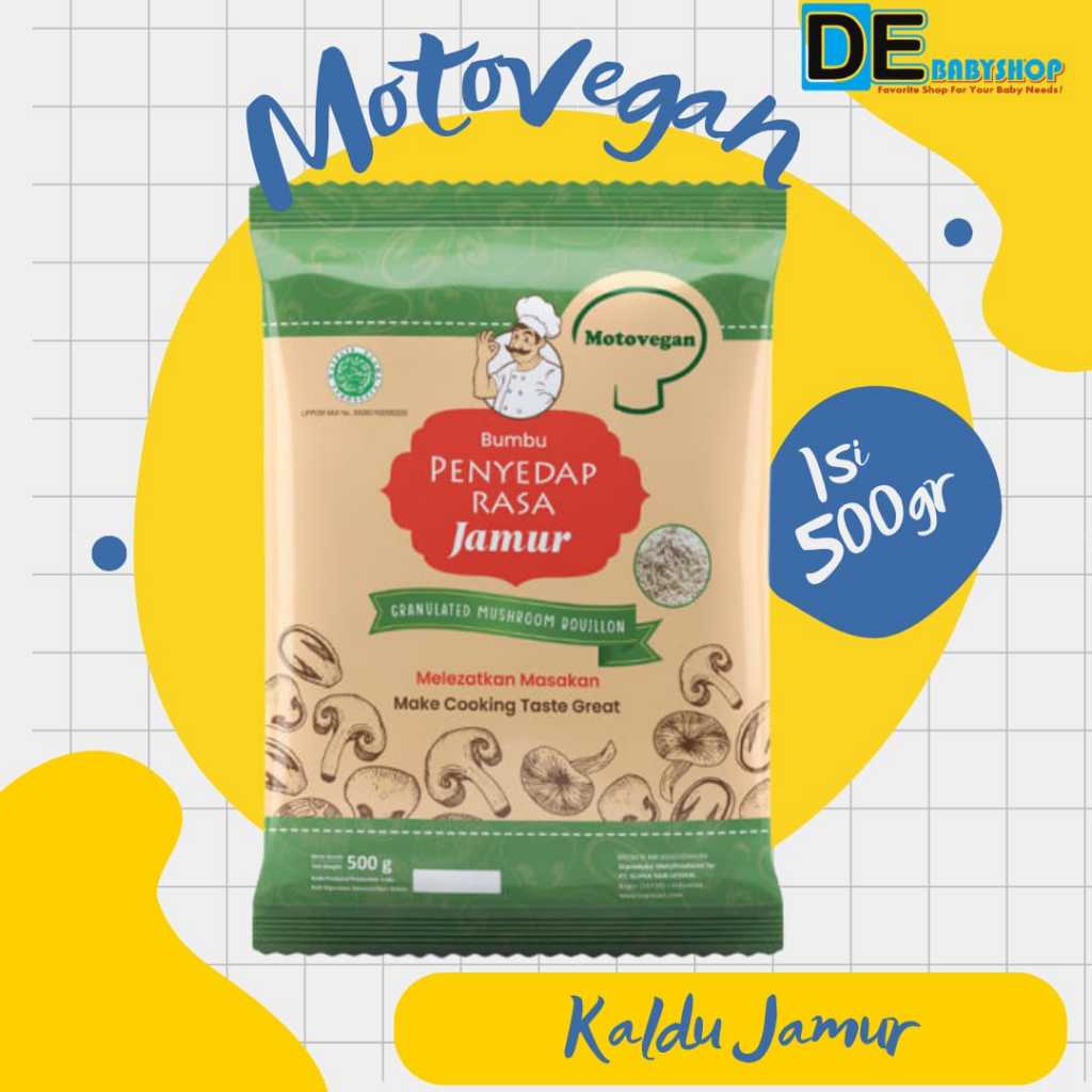 MotoVegan Kaldu Jamur / Penyedap Rasa / 500gr
