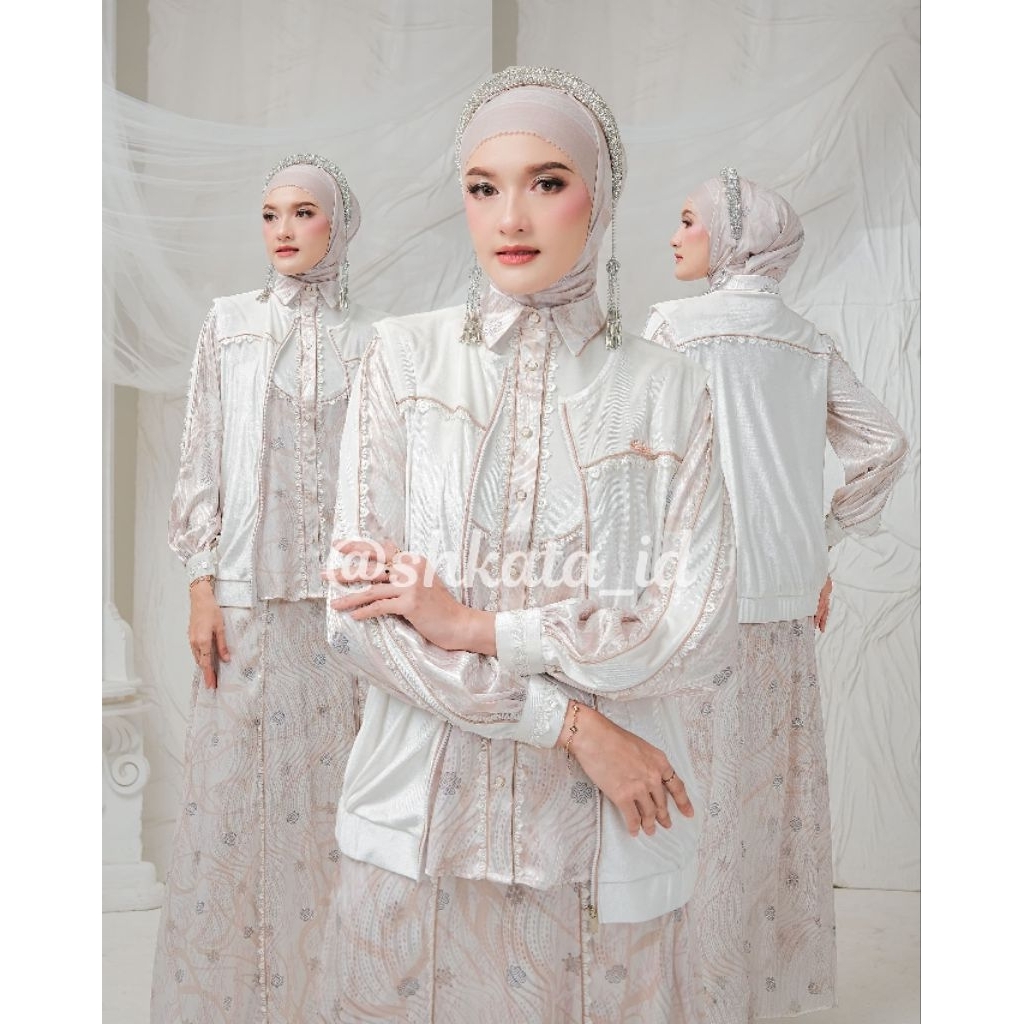 SHKATA/One set pamela + scraft by Shkata/One set terbaru/One set premium/One set elegant