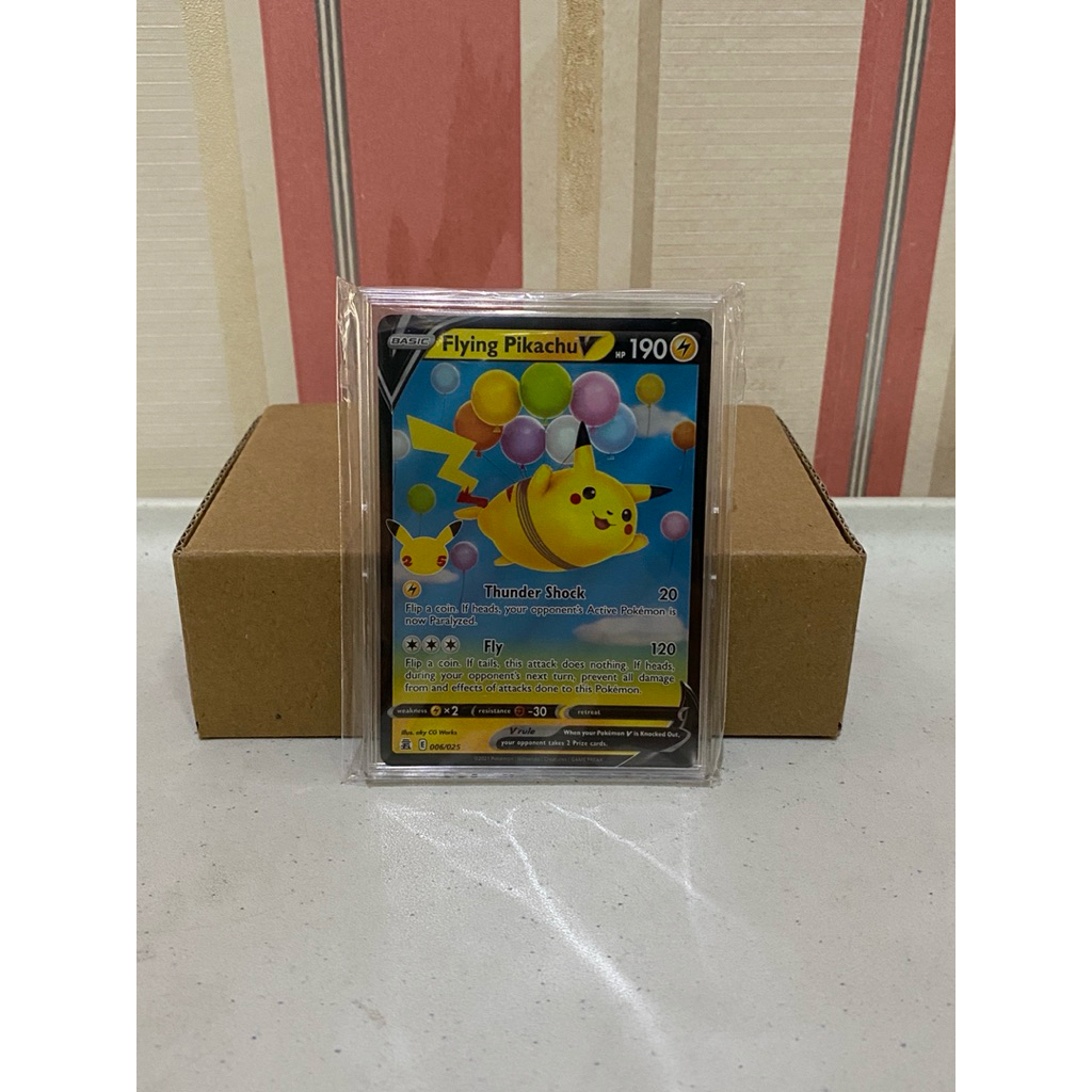 TCG Kartu Pokemon Flying Pikachu V 25th anniversary/ 25 th celebrations/ Pokemon celebrations/ Flyin
