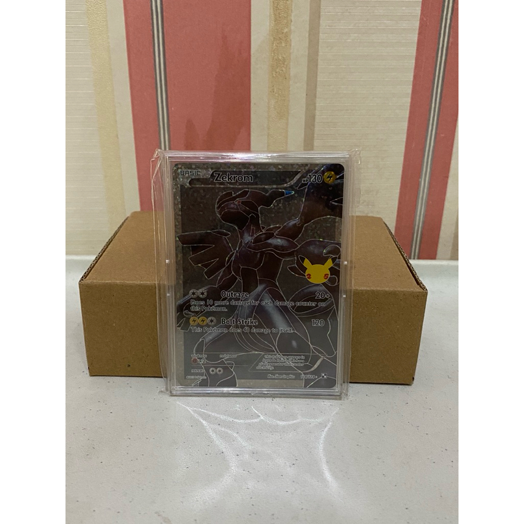 TCG Kartu Pokemon Zekrom anniversary/ 25 th celebrations/ Pokemon celebrations/ Zekrom