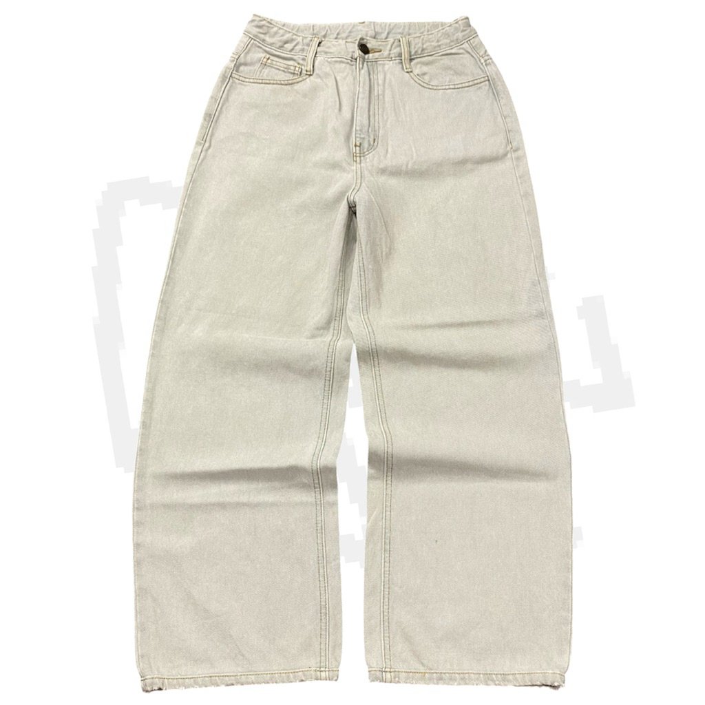 W.Cocoro Baggy grey washed jeans