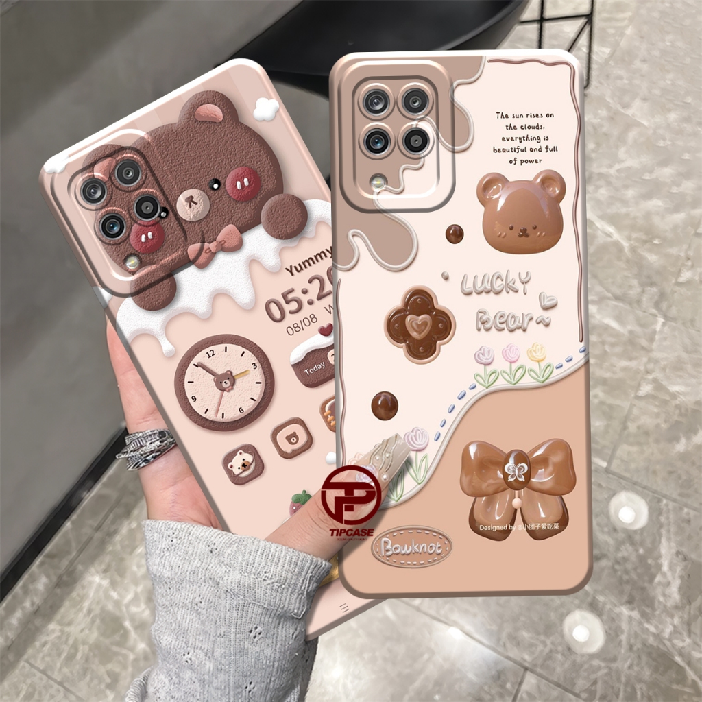 Case Compatible for Samsung A22 M12 M22 M32 4G Softcase Pelindung Kamera motif Lucu