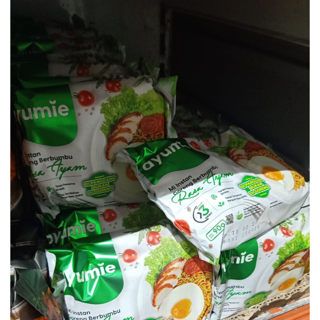 Ayumie goreng rasa ayam di panggang 80g