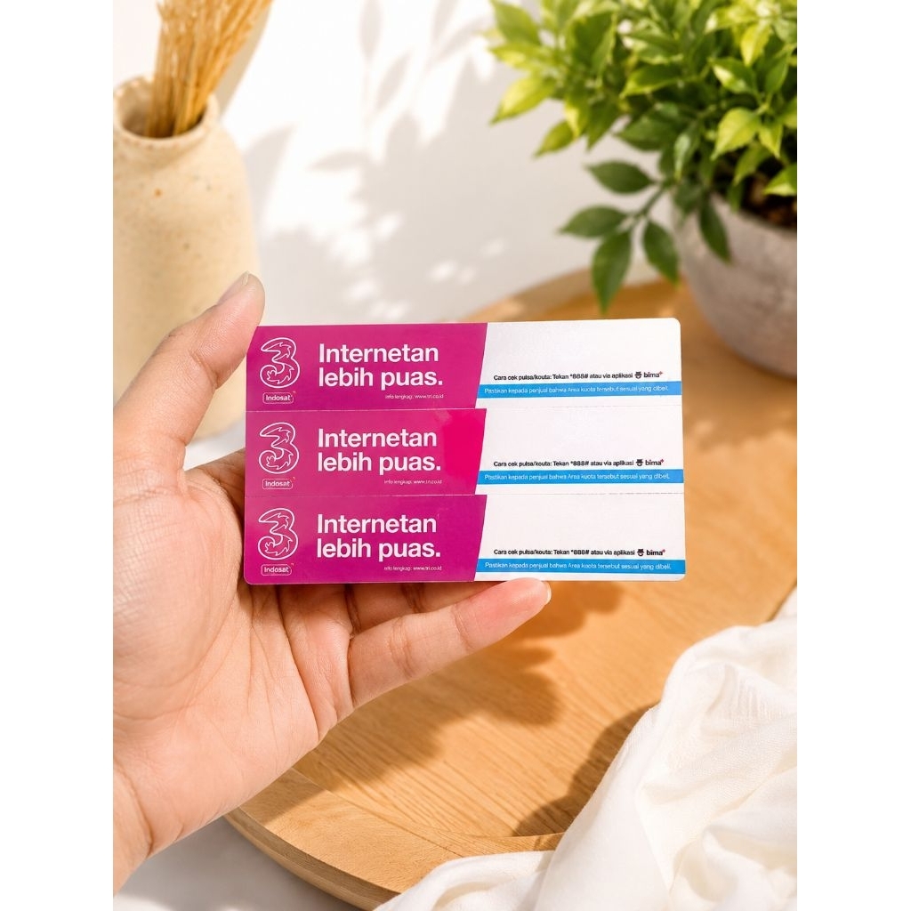 VOUCHER KOSONG TRI BAHAN INJECT PAKET DATA USAHA KONTER