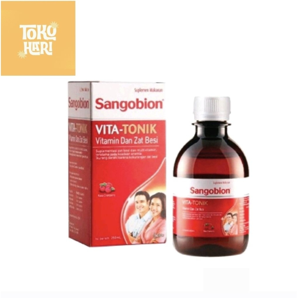 SANGOBION SIRUP Uk 250ML SEBAGAI SUPLEMEN PENAMBAH DARAH DEWASA