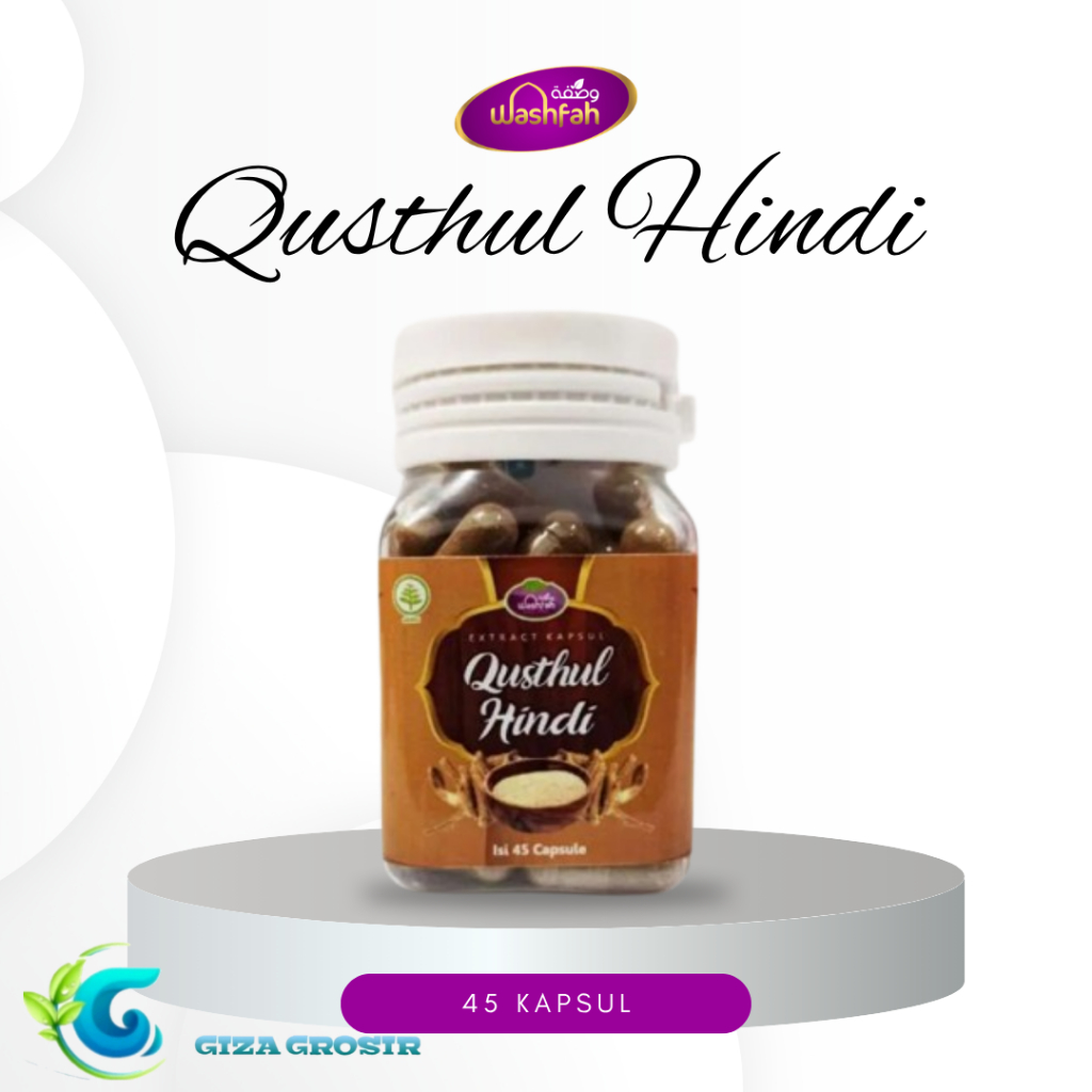 Qusthul Hindi Washfah Isi 45 Kapsul Herbal Berkualitas Premium Atasi Radang Paru-Paru