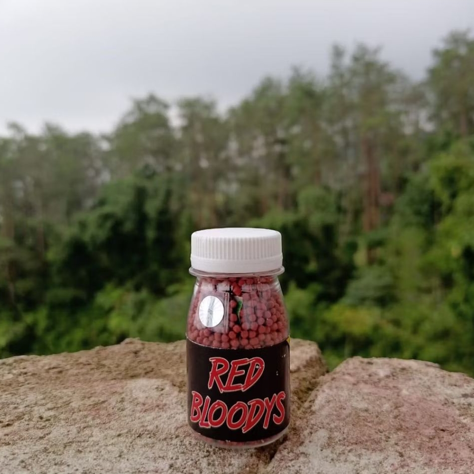 Pelet Red Bloodys Pakan Ikan Channa Red Maru, Limbata, Auranti, Stewarti, Andrao, Barca, Pulchra, As