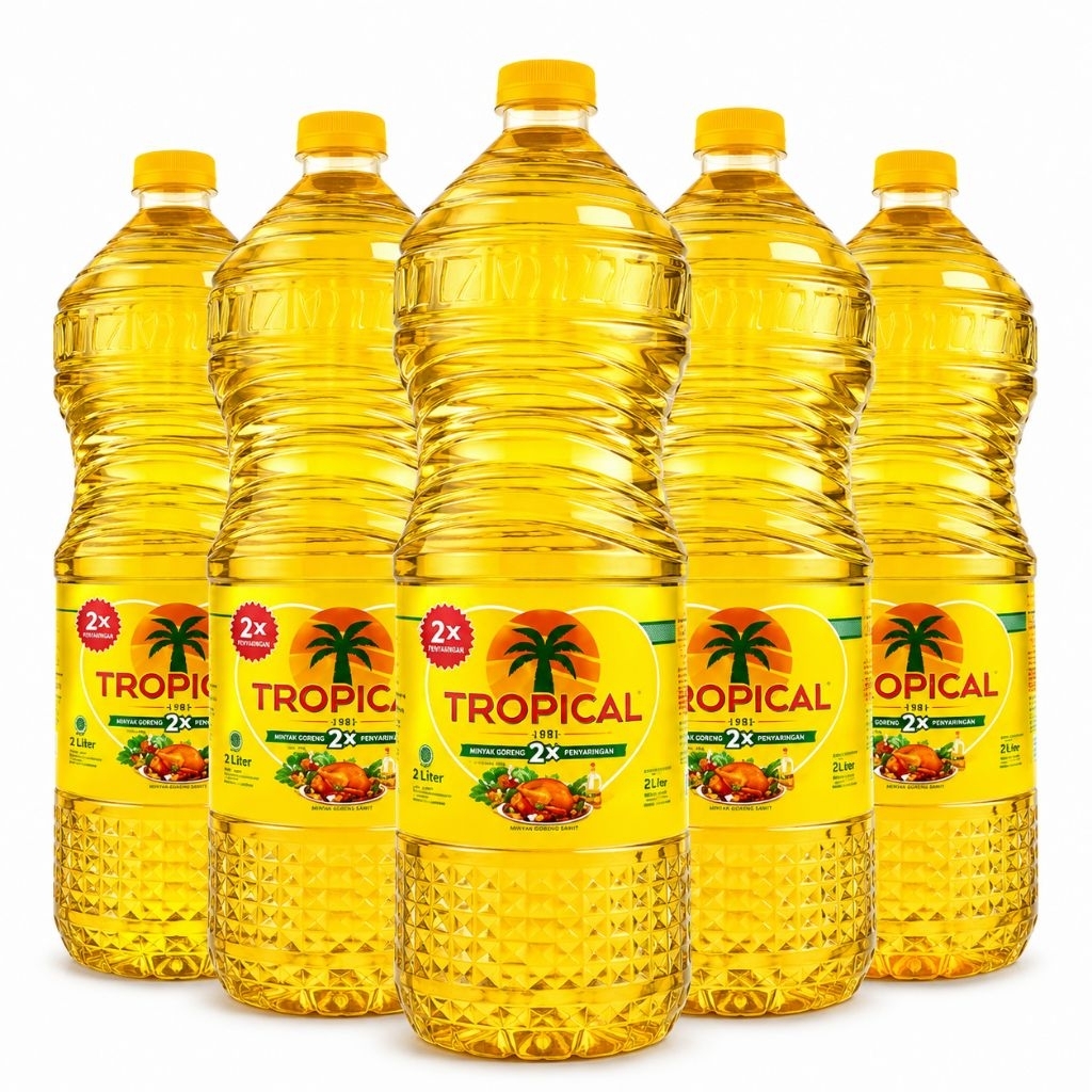 Minyak Goreng Tropical 2 Liter 1 Dus Isi 6 Botol - Praktis, Ekonomis, Higienis