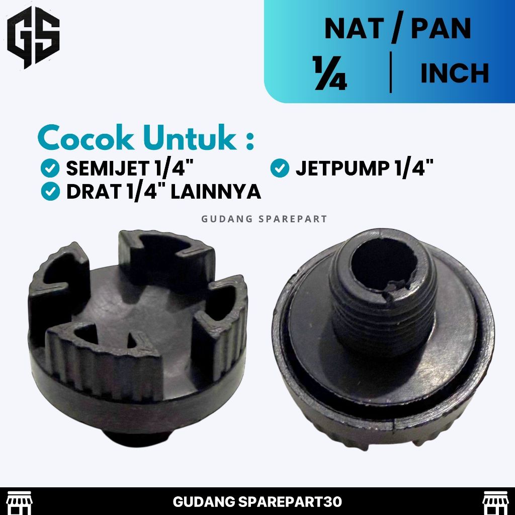 Tutup Pancing Pompa Panasonic 1/4 Inch -SemiJet / JetPump Plug 1/4