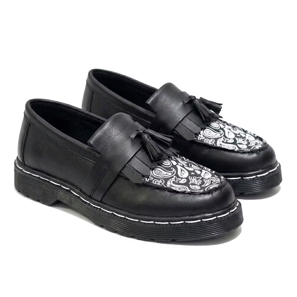 NYKRMN -Sepatu Loafers Docmart Skena Pria Casual Paisley
