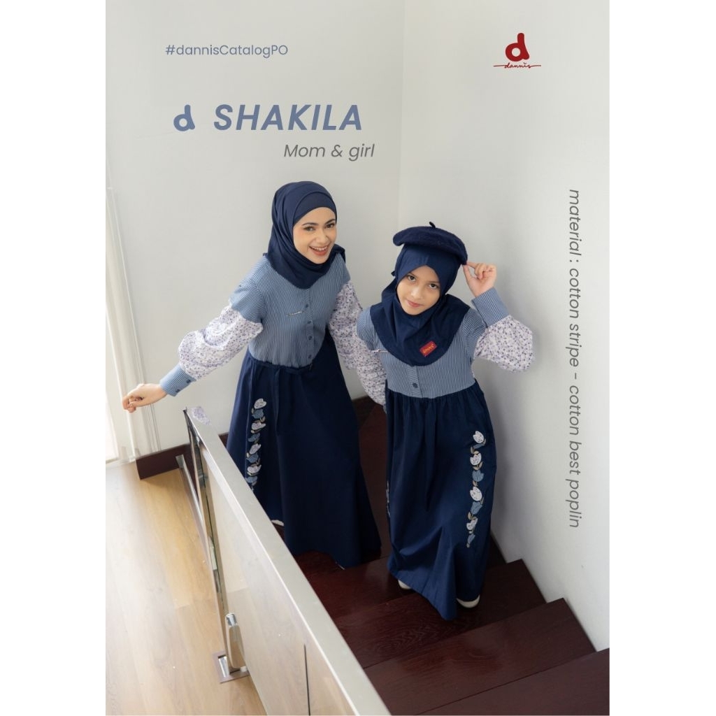 DANNIS SHAKILA SERIES MOM & GIRL SET / SARIMBIT MOM & GIRL D'SHAKILA 2027 BY RUMAH DANNIS / SARIMBIT