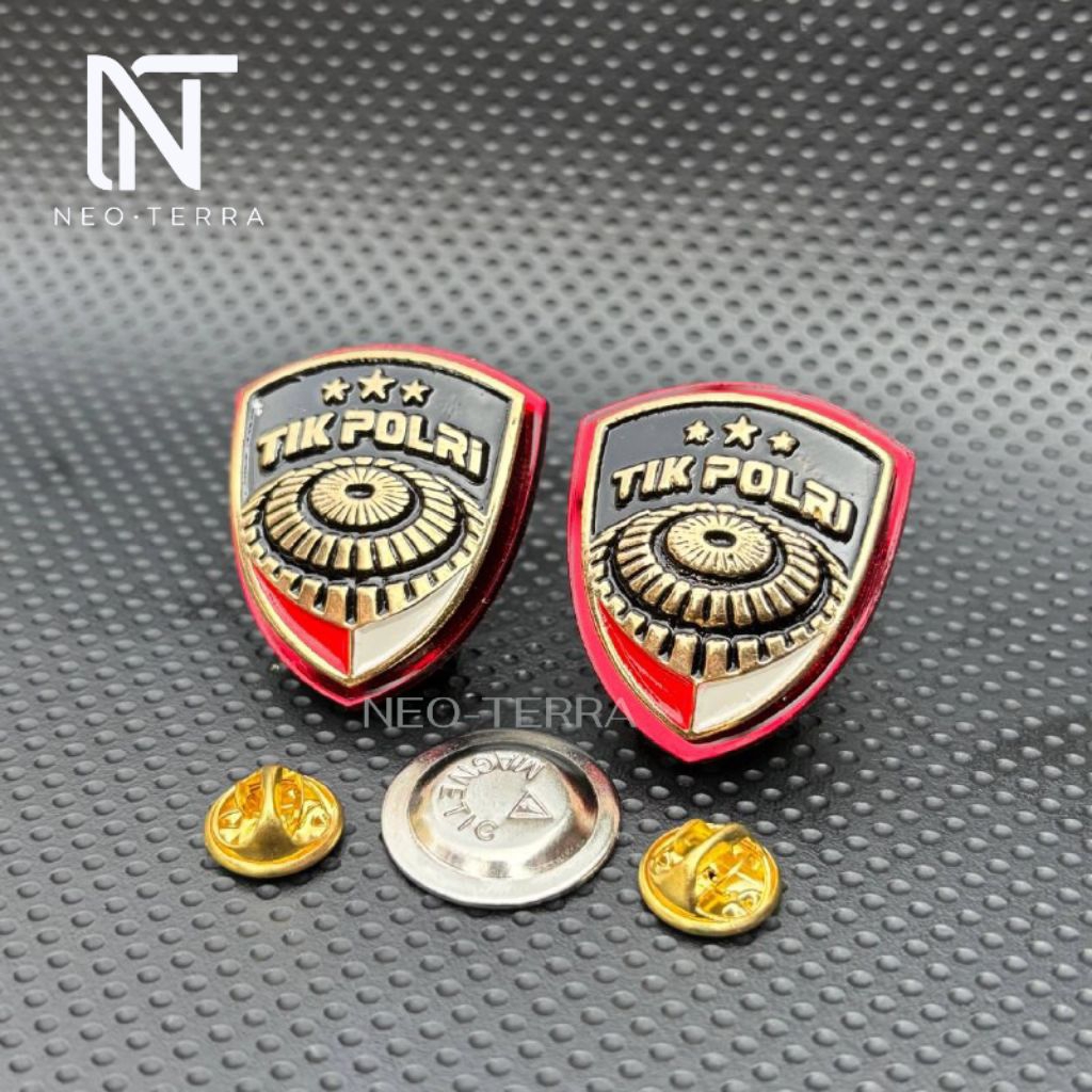 Pin TIK Polri/Brevet TIK Polri/Brivet TIK Polri/Bross TIK Polri Full Mika Glossy Premium