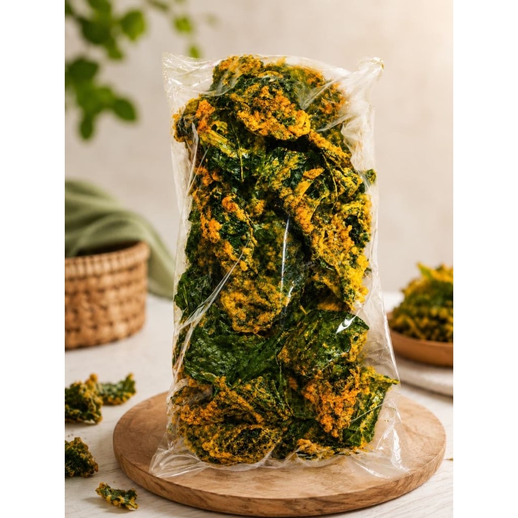 keripik bayam crispy