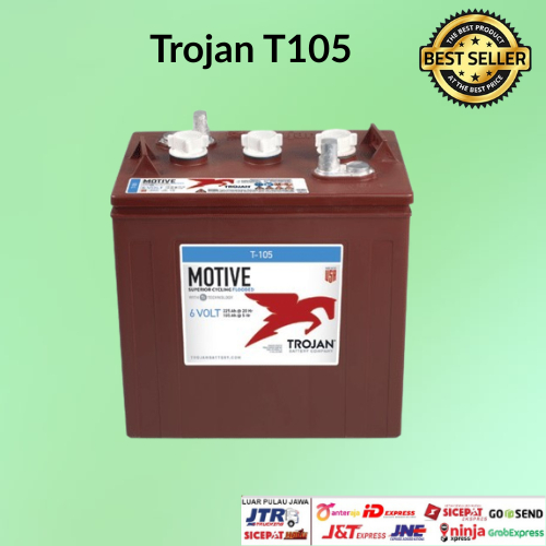 aki mobil golf TROJAN T105 paling bagus