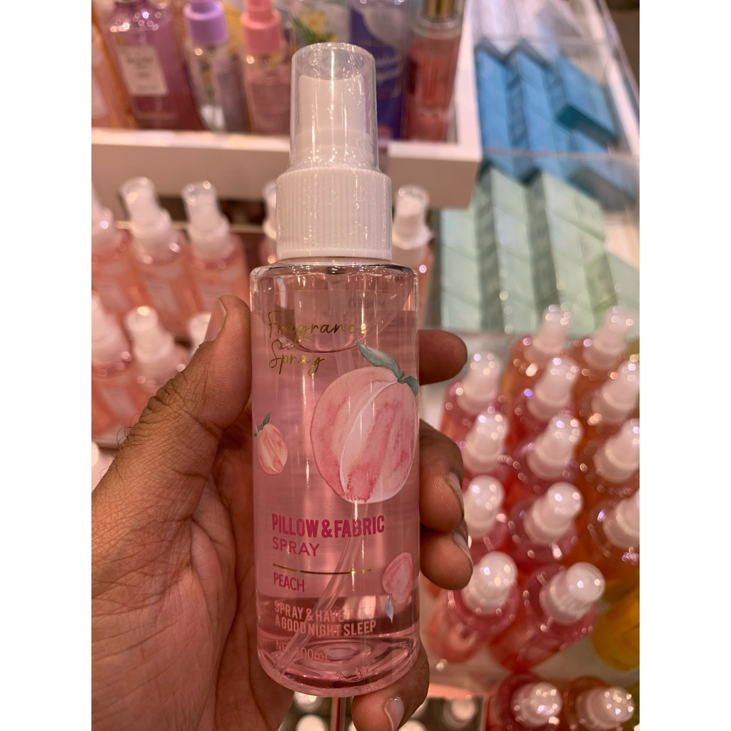 Miniso Pillow Fabric Spray (peach) 100ml parfum kasur bantal guling