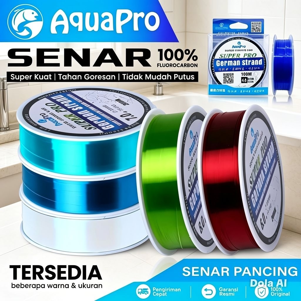 Senar Pancing 200M German Strand Tali Senar Super Kuat Anti Putus
