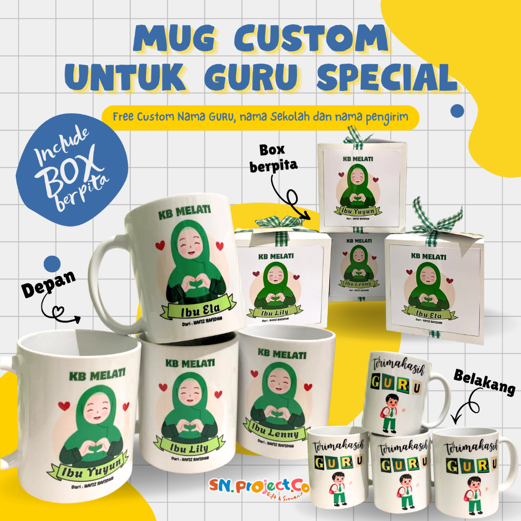 Mug Custom Untuk Guru Spesial