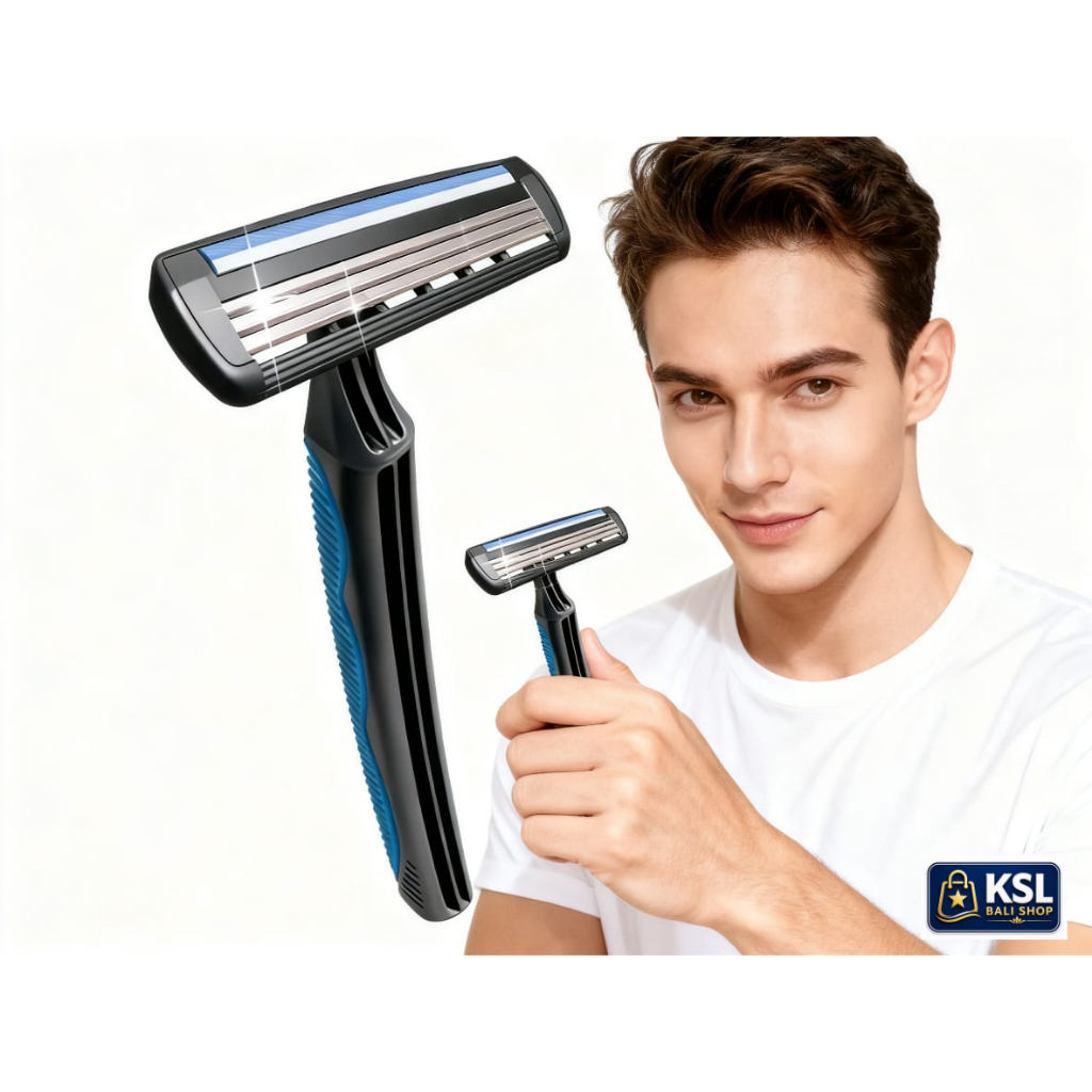 BIC Comfort 3 Pivot Shaver 2 PCS – Pisau Cukur Pria 3 Blade Tajam Nyaman Disposable Razor Original