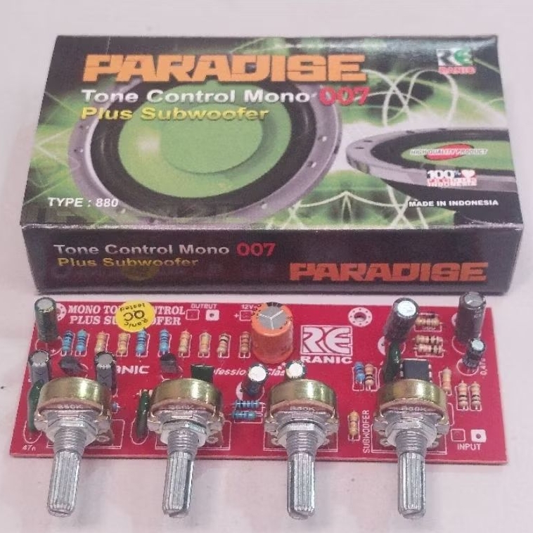 Kit Tone Control Mono Plus Subwoofer DC 12v