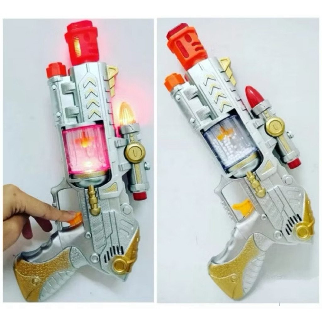 MAINAN ANAK TEMBAKAN LASER BUNYI NYALA ADA SUARA DAN LAMPU / MAINAN TEMBAKAN BUNYI NYALA BATERAI