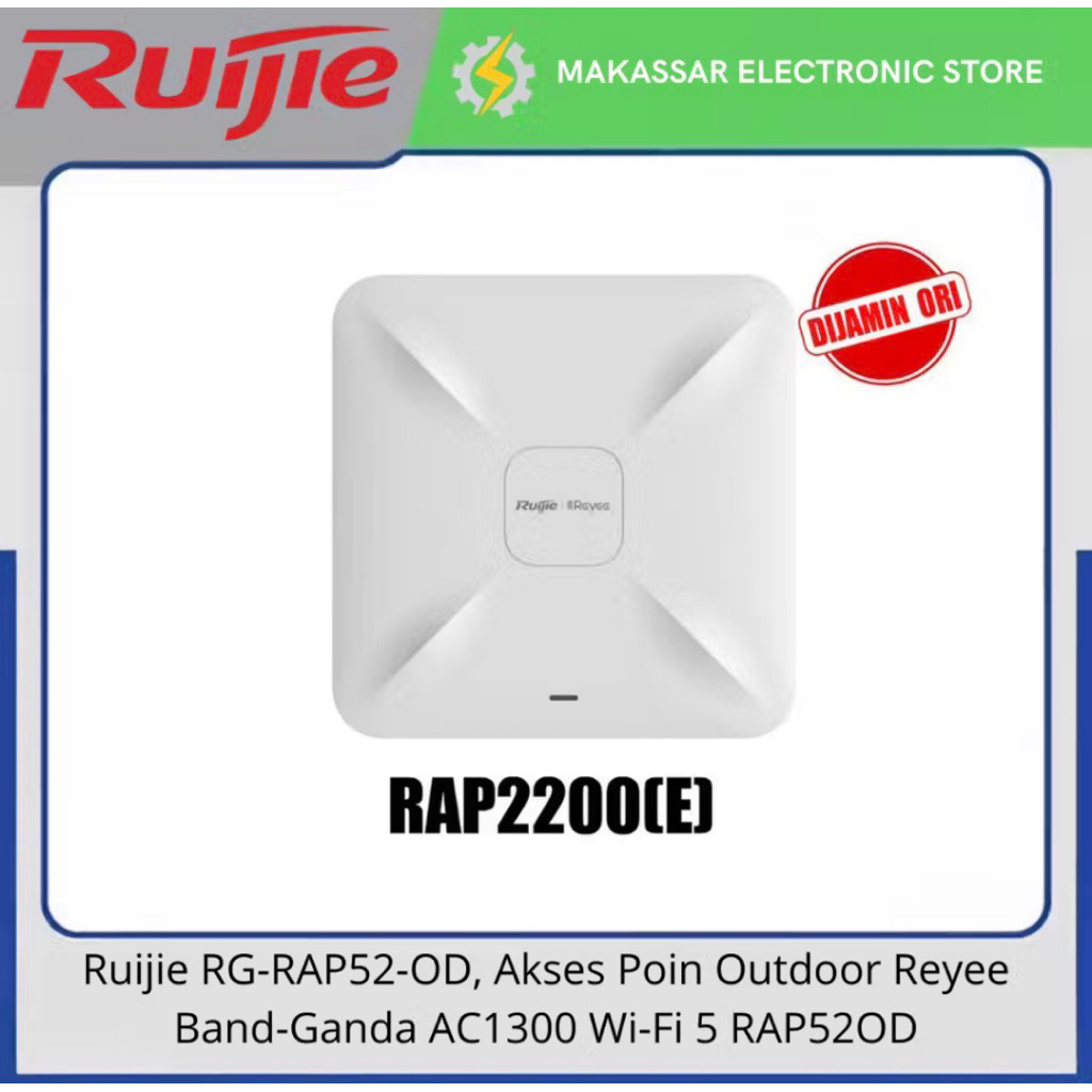 PAKET Ruijie RAP 2200 (E) DAN POE Ruijie Type AF15