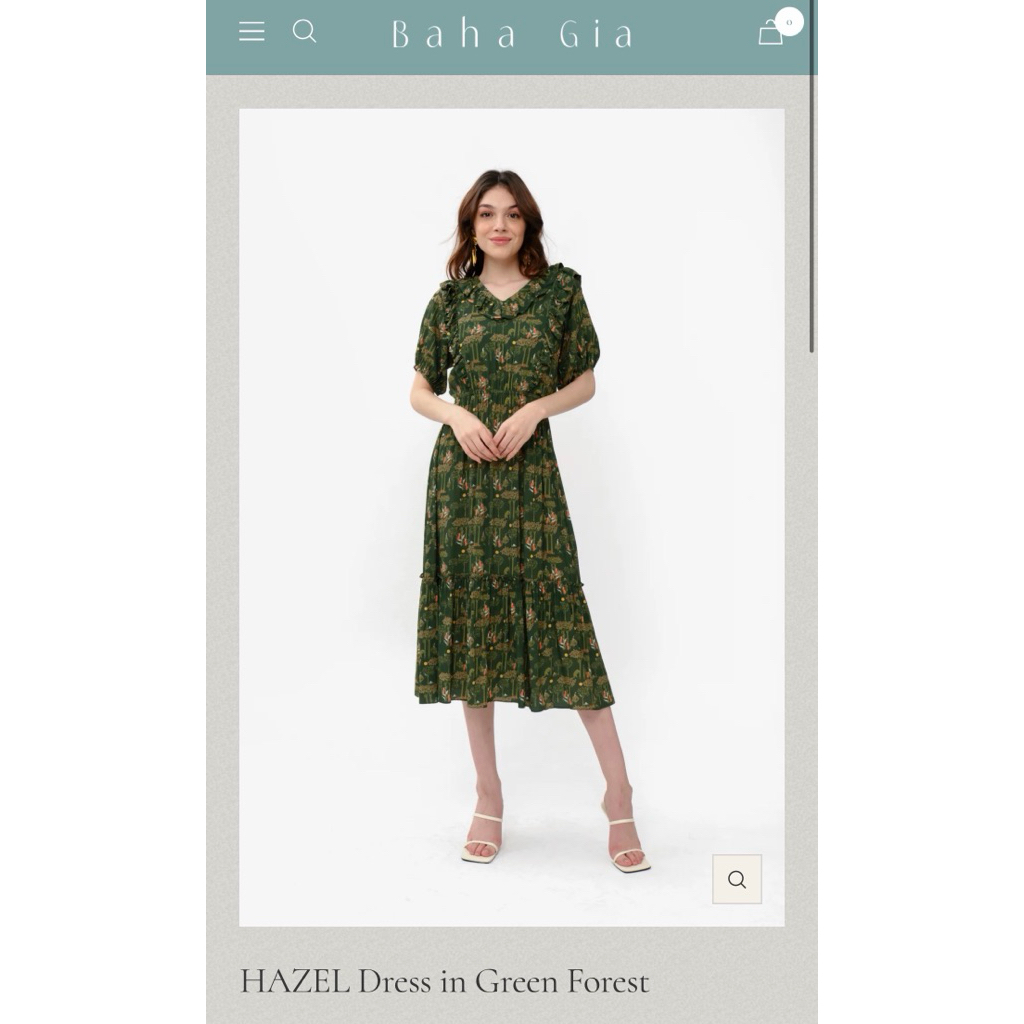 Baha gia HAZEL Dress in Green Forest