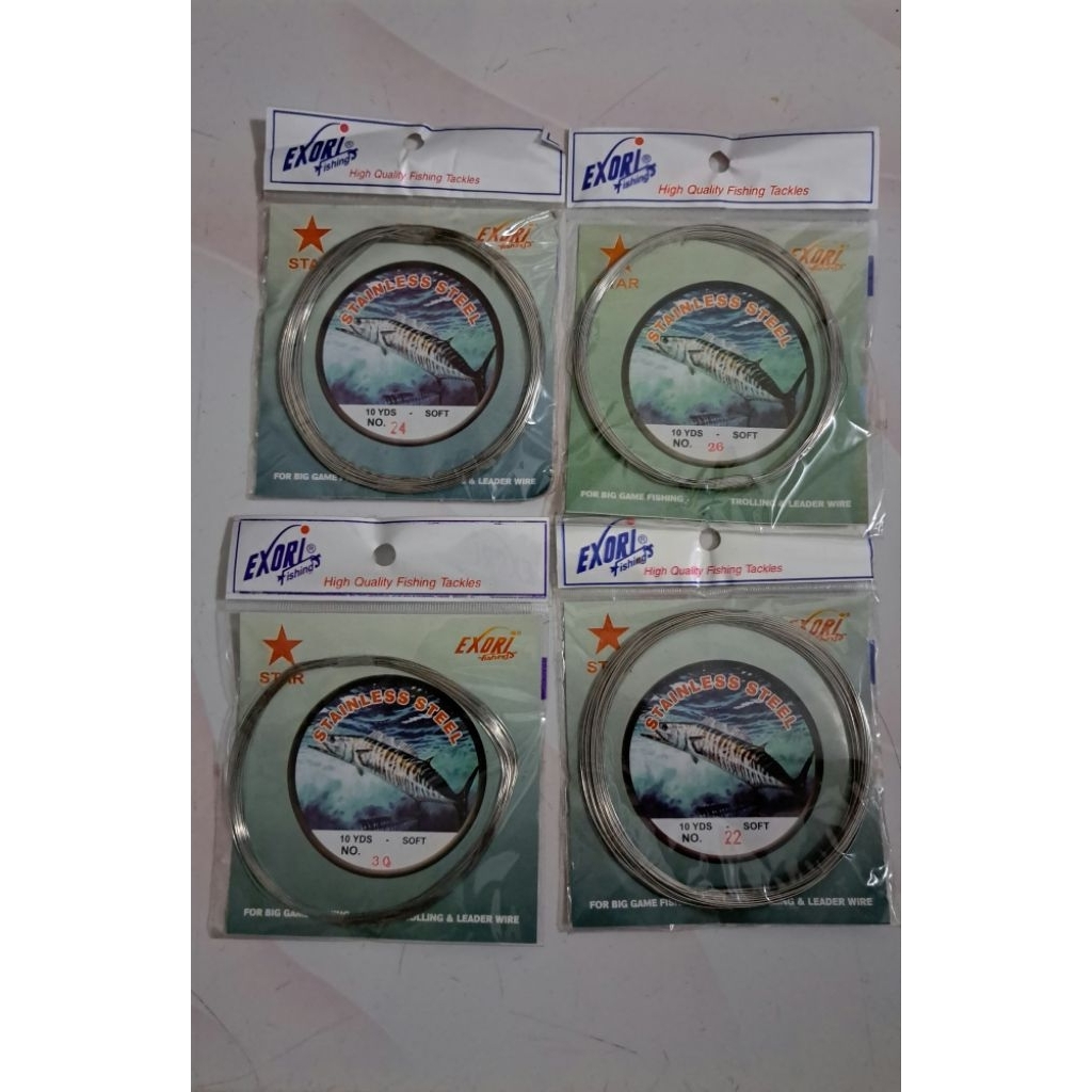Kawat Dawe Dawai Stainless Steel Soft Exori 10 YDS Untuk Pancing Nelayan